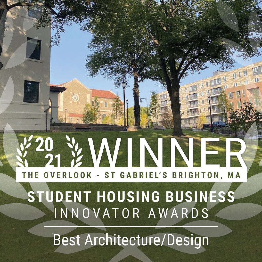 The Overlook at St. Gabriel's Wins award for Best Architecture/Design at the 2021 Student Housing Business Innovator Awards